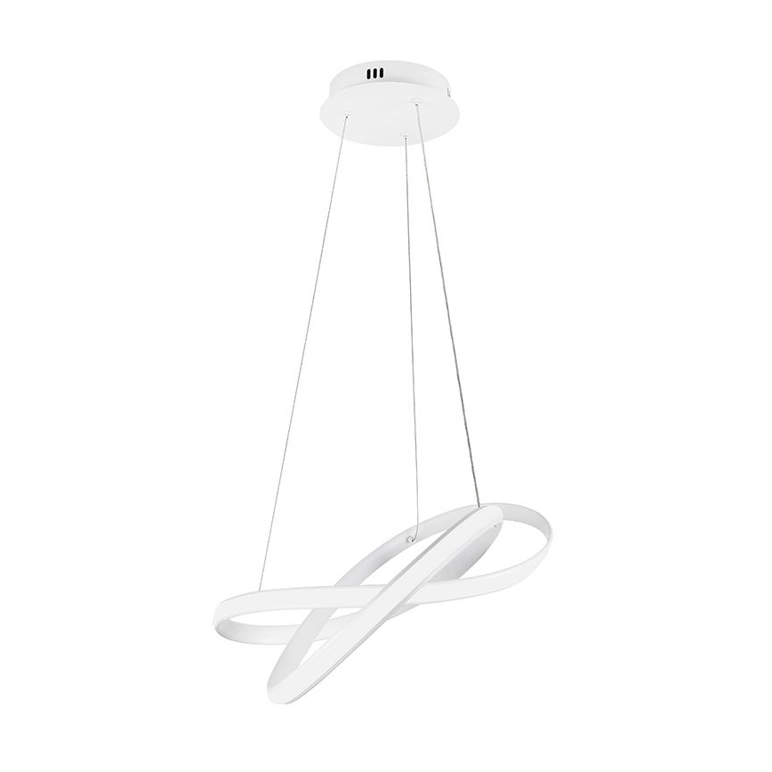 Светодиодная подвесная люстра с регулированием яркости LED/70W/230V 3000-6500K диаметр 55 см белый + дистанционное управление