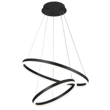 Светодиодная подвесная люстра с регулированием яркости LED/70W/230V 3000-6500K диаметр 60 см + дистанционное управление
