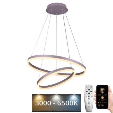 Светодиодная подвесная люстра с регулированием яркости LED/70W/230V 3000-6500K + дистанционное управление