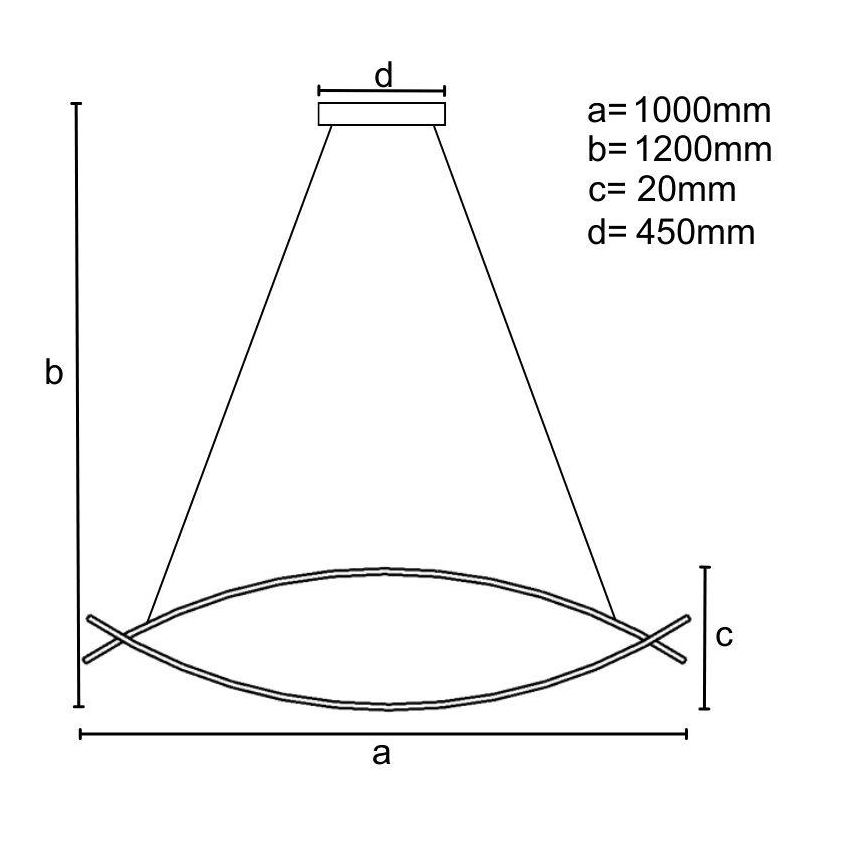 Светодиодная подвесная люстра с регулированием яркости LED/70W/230V 3000-6500K + дистанционное управление