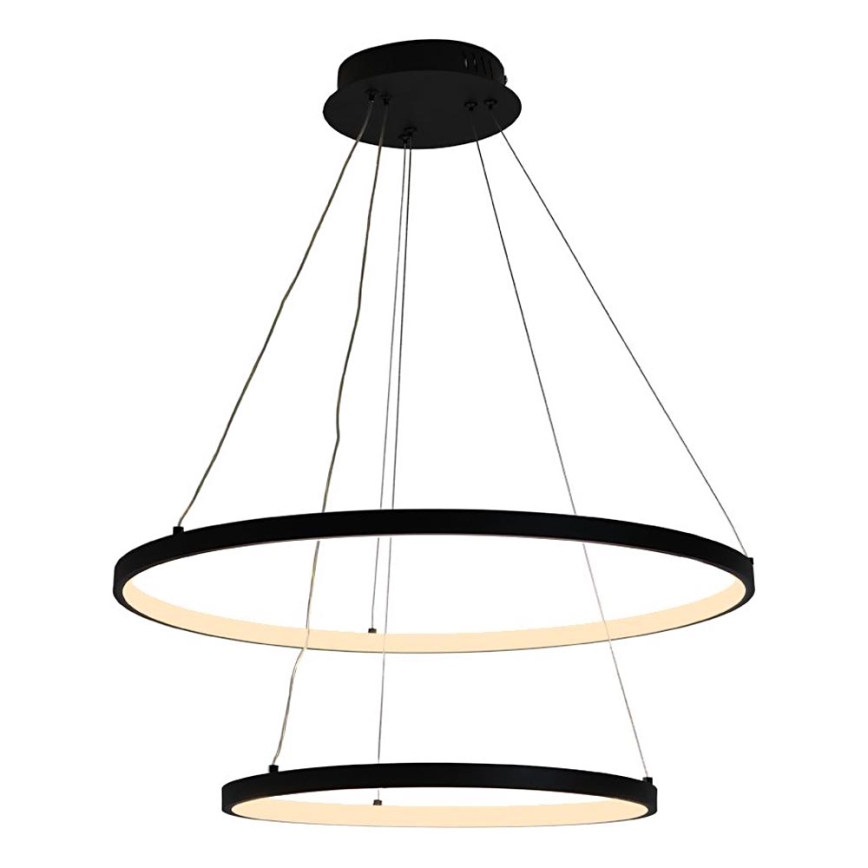 Светодиодная подвесная люстра с регулированием яркости LED/75W/230V 3000-6500K диаметр 60 см + дистанционное управление
