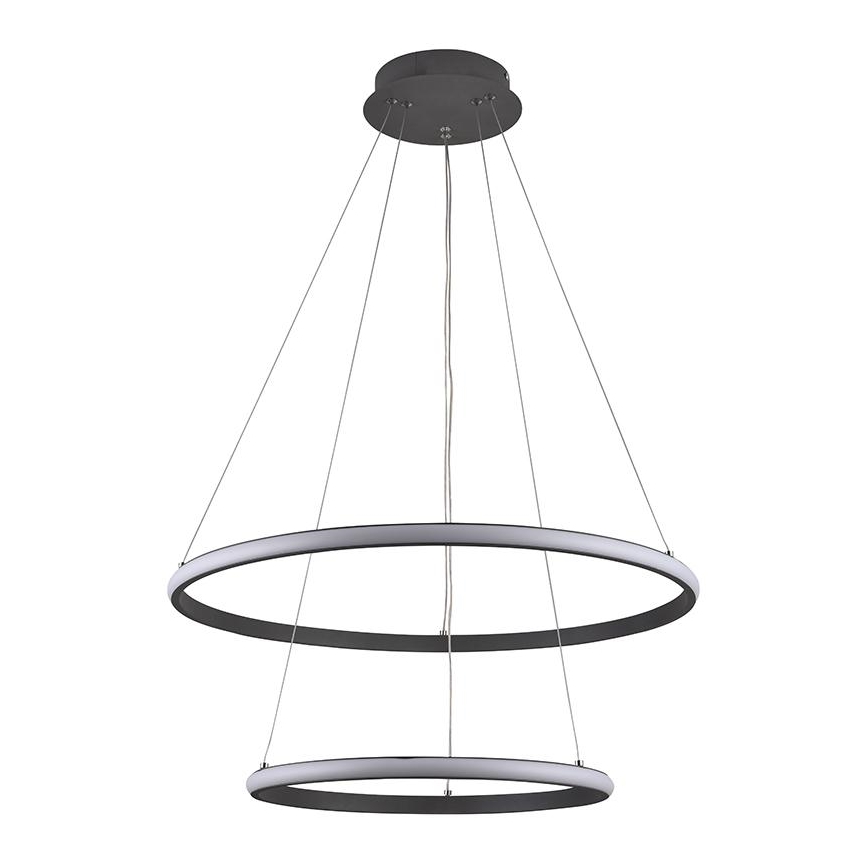 Светодиодная подвесная люстра с регулированием яркости LED/75W/230V 3000-6500K + дистанционное управление