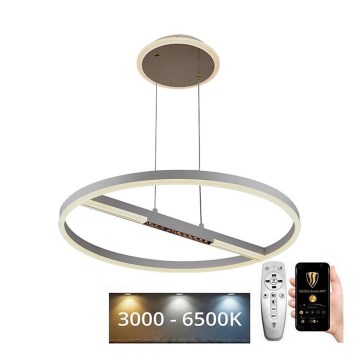 Светодиодная подвесная люстра с регулированием яркости LED/75W/230V 3000-6500K + дистанционное управление