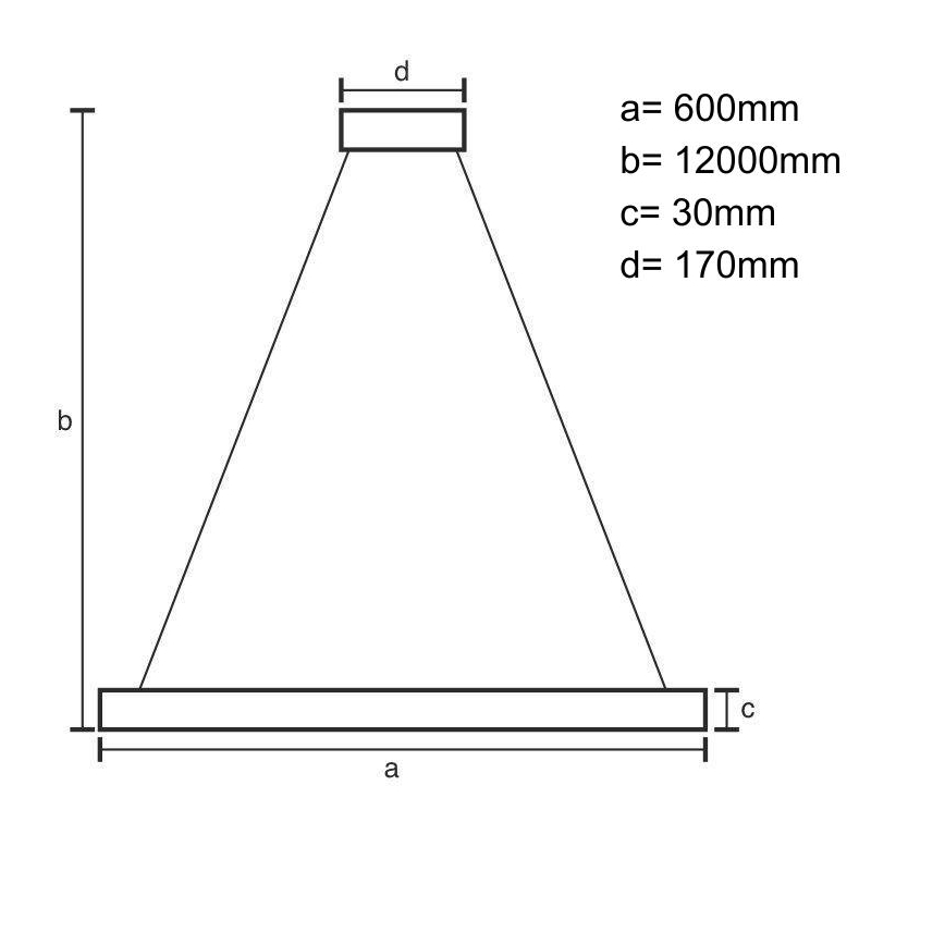 Светодиодная подвесная люстра с регулированием яркости LED/75W/230V 3000-6500K + дистанционное управление