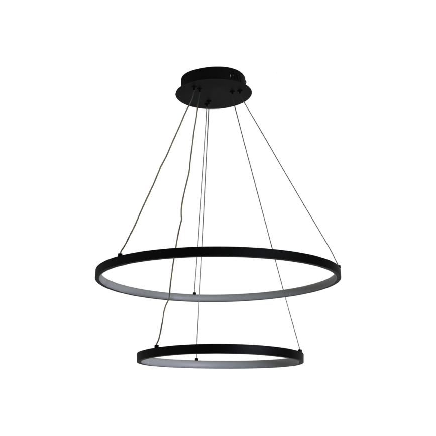 Светодиодная подвесная люстра с регулированием яркости LED/75W/230V 3000-6500K диаметр 60 см + дистанционное управление