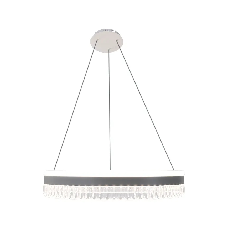 Светодиодная хрустальная подвесная люстра с регулированием яркости LED/80W/230V 3000-6500K белый + дистанционное управление