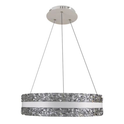 Светодиодная хрустальная подвесная люстра с регулированием яркости LED/80W/230V 3000-6500K белый + дистанционное управление