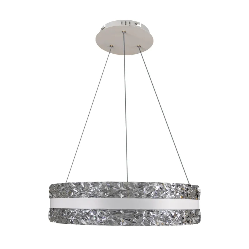 Светодиодная хрустальная подвесная люстра с регулированием яркости LED/80W/230V 3000-6500K белый + дистанционное управление