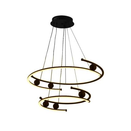 Светодиодная подвесная люстра с регулированием яркости LED/80W/230V 3000-6500K + дистанционное управление