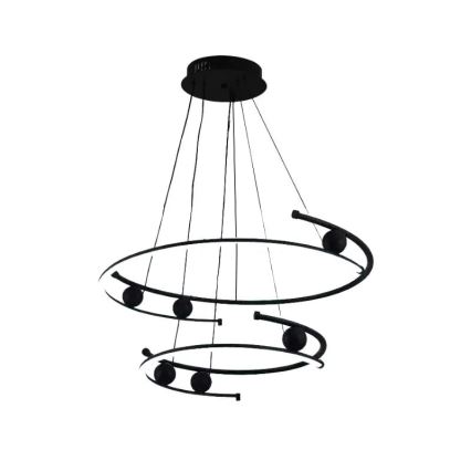 Светодиодная подвесная люстра с регулированием яркости LED/80W/230V 3000-6500K + дистанционное управление