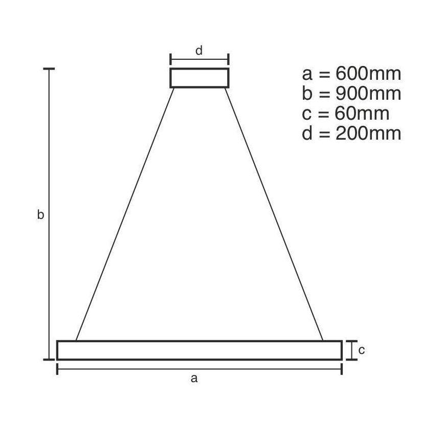 Светодиодная подвесная люстра с регулированием яркости LED/85W/230V 3000-6500K + дистанционное управление