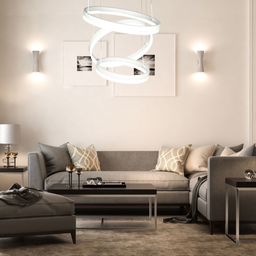 Светодиодная подвесная люстра с регулированием яркости LED/86W/230V 3000K белый