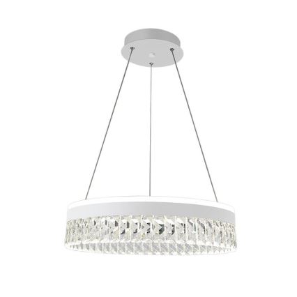 Светодиодная хрустальная подвесная люстра с регулированием яркости LED/90W/230V 3000-6500K белый + дистанционное управление