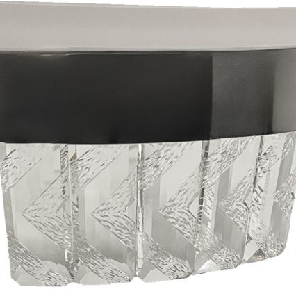 Светодиодная хрустальная подвесная люстра с регулированием яркости LED/90W/230V 3000-6500K блестящий хром + дистанционное управление