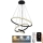 Светодиодная подвесная люстра с регулированием яркости LED/90W/230V 3000-6500K диаметр 60 см + дистанционное управление
