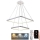Светодиодная подвесная люстра с регулированием яркости LED/90W/230V 3000-6500K + дистанционное управление