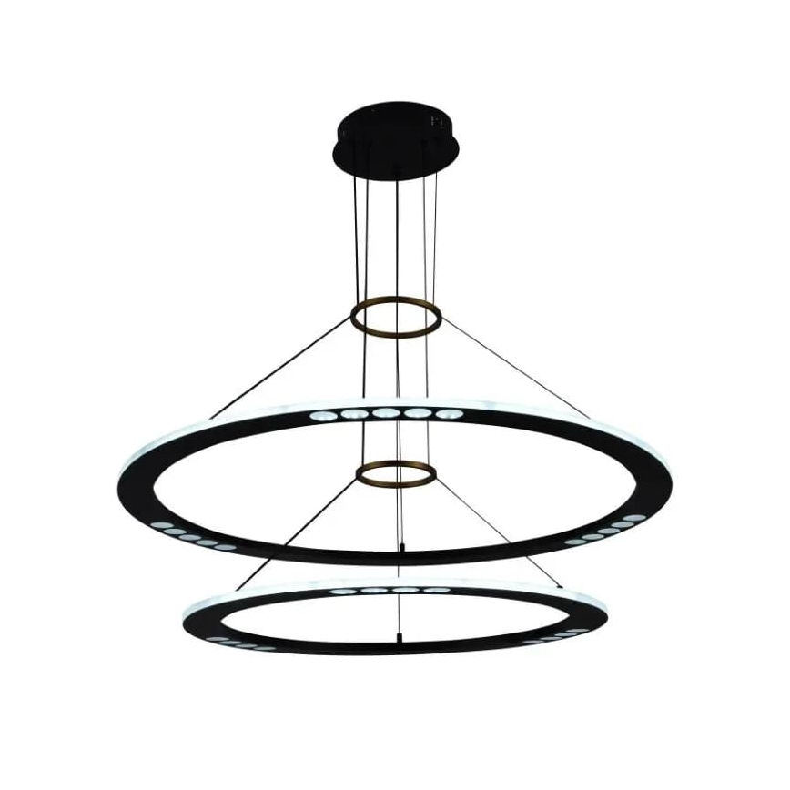 Светодиодная подвесная люстра с регулированием яркости LED/90W/230V 3000-6500K + дистанционное управление