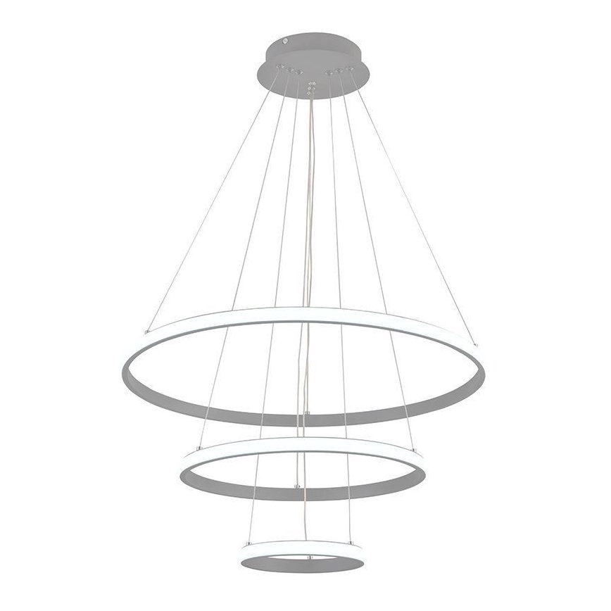 Светодиодная подвесная люстра с регулированием яркости LED/90W/230V 3000-6500K диаметр 60 см + дистанционное управление