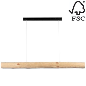 Светодиодная подвесная люстра с регулированием яркости LUCAS LED/33W/230V сосна - сертифицировано FSC