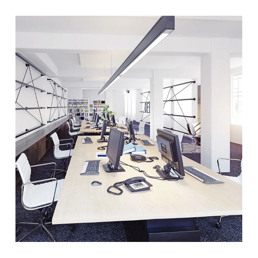 Светодиодная подвесная люстра SAMSUNG CHIP LED/40W/230V 3000K черная