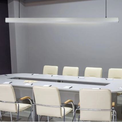 Светодиодная подвесная люстра SAMSUNG CHIP LED/40W/230V 4000K серебристый