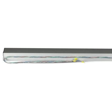 Светодиодная подвесная люстра SAMSUNG CHIP LED/40W/230V 4000K серебристый