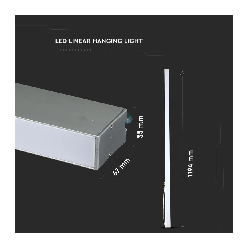 Светодиодная подвесная люстра SAMSUNG CHIP LED/40W/230V 4000K серебристый