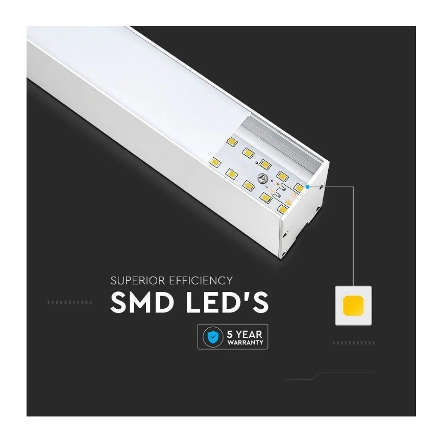 Светодиодная подвесная люстра SAMSUNG CHIP LED/40W/230V 6400K белый