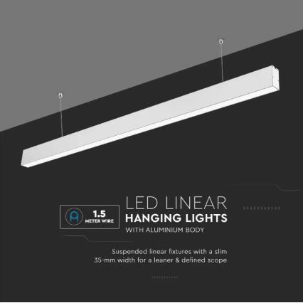 Светодиодная подвесная люстра SAMSUNG CHIP LED/40W/230V 6400K белый