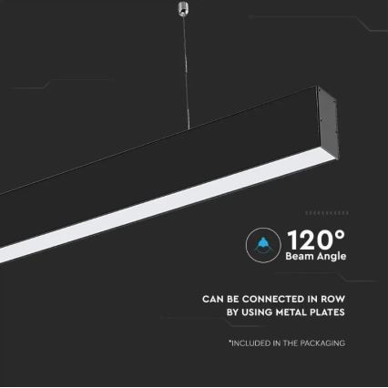 Светодиодная подвесная люстра SAMSUNG CHIP LED/40W/230V 6400K черный