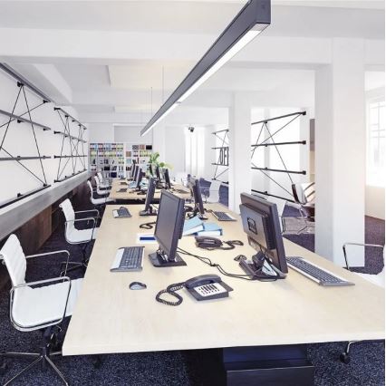 Светодиодная подвесная люстра SAMSUNG CHIP LED/40W/230V 6400K черный