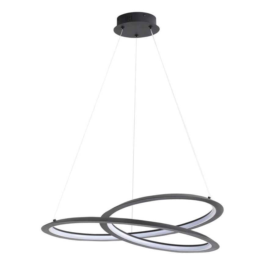 Светодиодная подвесная люстра TANGO LED/44W/230V 4000K диаметр 60 см черный