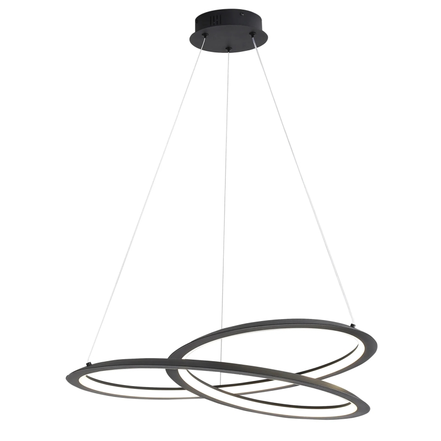 Светодиодная подвесная люстра TANGO LED/44W/230V 4000K диаметр 60 см черный