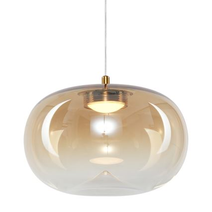 Светодиодная подвесная люстра VASO LED/4W/230V диаметр 18 см золотистый/дымчатый