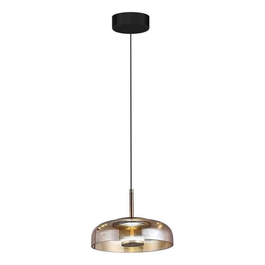 Светодиодная подвесная люстра VETRO LED/6W/230V диаметр 23 см бежевый/черный