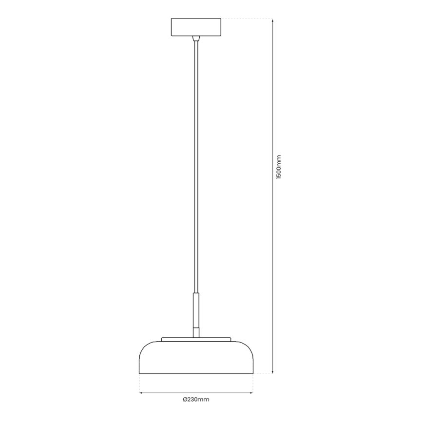 Светодиодная подвесная люстра VETRO LED/6W/230V диаметр 23 см бежевый/черный