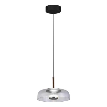 Светодиодная подвесная люстра VETRO LED/6W/230V диаметр 23 см серый/черный