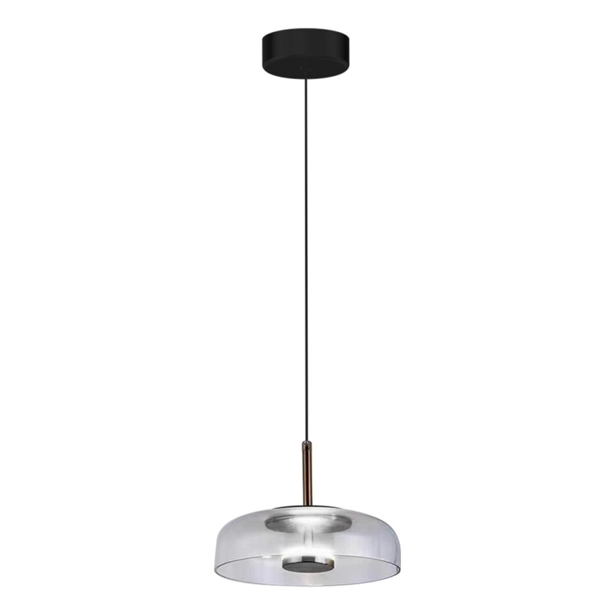 Светодиодная подвесная люстра VETRO LED/6W/230V диаметр 23 см серый/черный