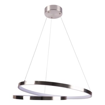 Светодиодная подвесная люстра ZEFIRA LED/40W/230V 4000K диаметр 50 см блестящий хром