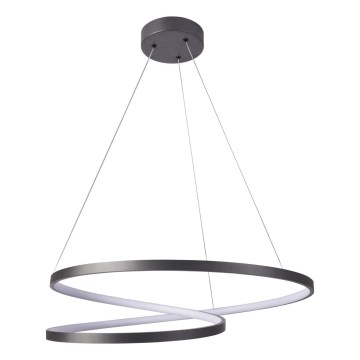 Светодиодная подвесная люстра ZEFIRA LED/52W/230V 4000K диаметр 60 см антрацит