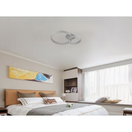 Светодиодная припотолочная люстра с регулированием яркости LED/110W/230V 3000-6500K + дистанционное управление