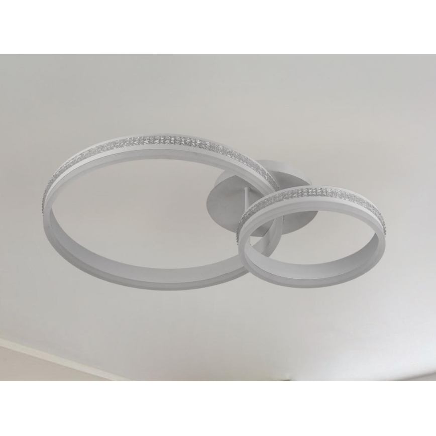 Светодиодная припотолочная люстра с регулированием яркости LED/110W/230V 3000-6500K + дистанционное управление