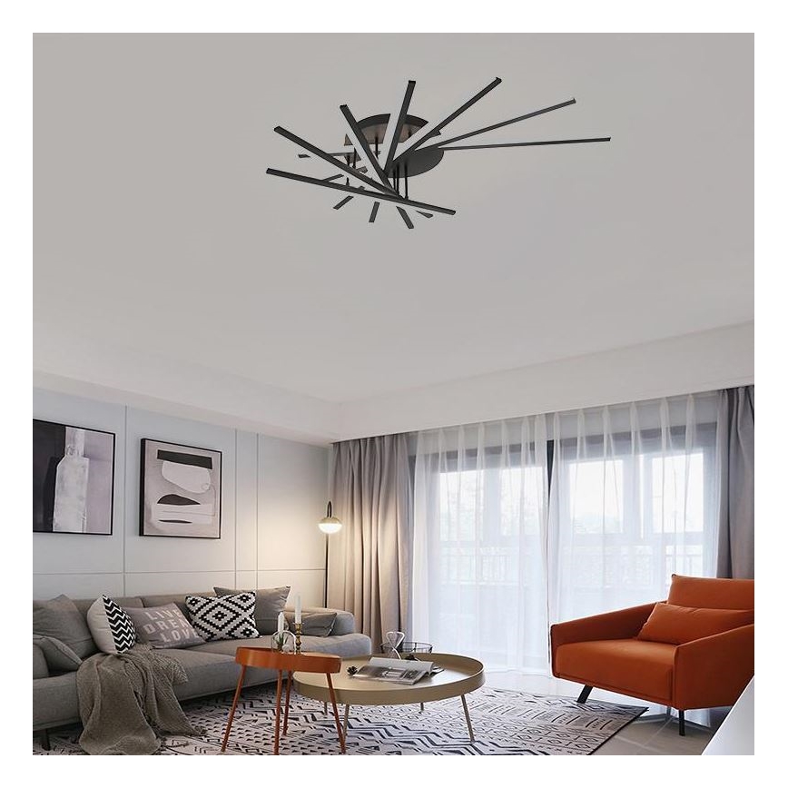 Светодиодная припотолочная люстра с регулированием яркости LED/120W/230V 3000-6500K + дистанционное управление