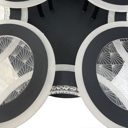 Светодиодная припотолочная люстра с регулированием яркости LED/200W/230V 3000-6500K + дистанционное управление