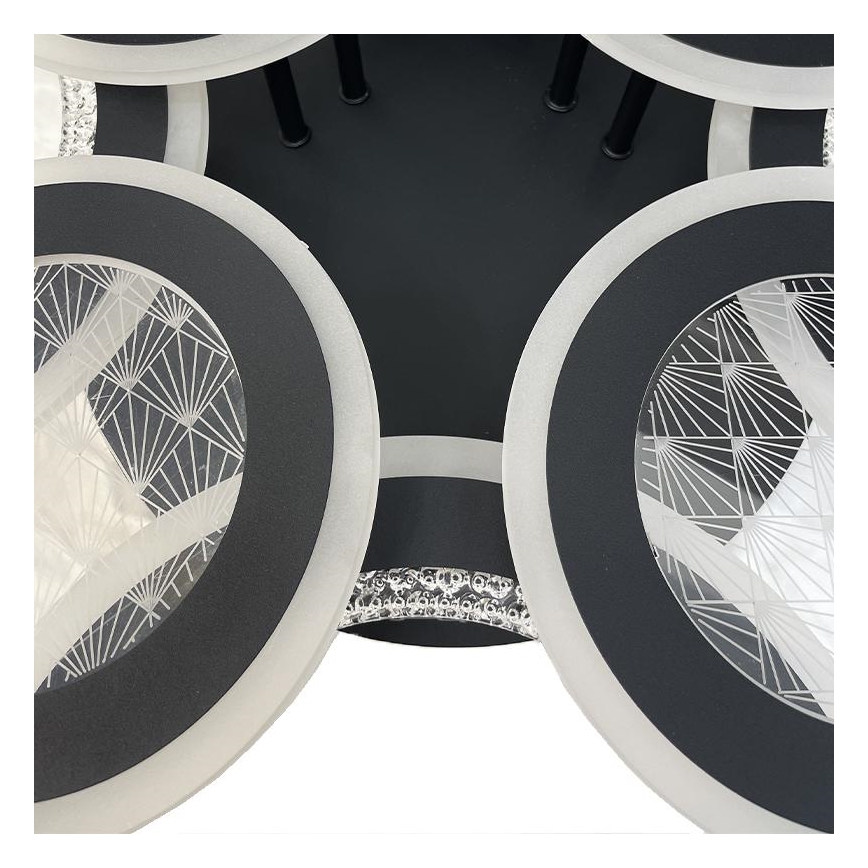 Светодиодная припотолочная люстра с регулированием яркости LED/200W/230V 3000-6500K + дистанционное управление