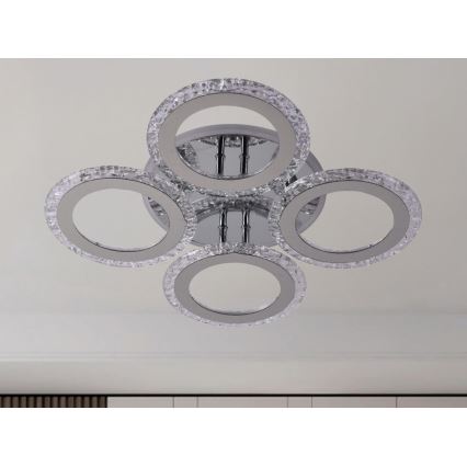 Светодиодная припотолочная люстра с регулированием яркости LED/55W/230V 3000-6500K + дистанционное управление