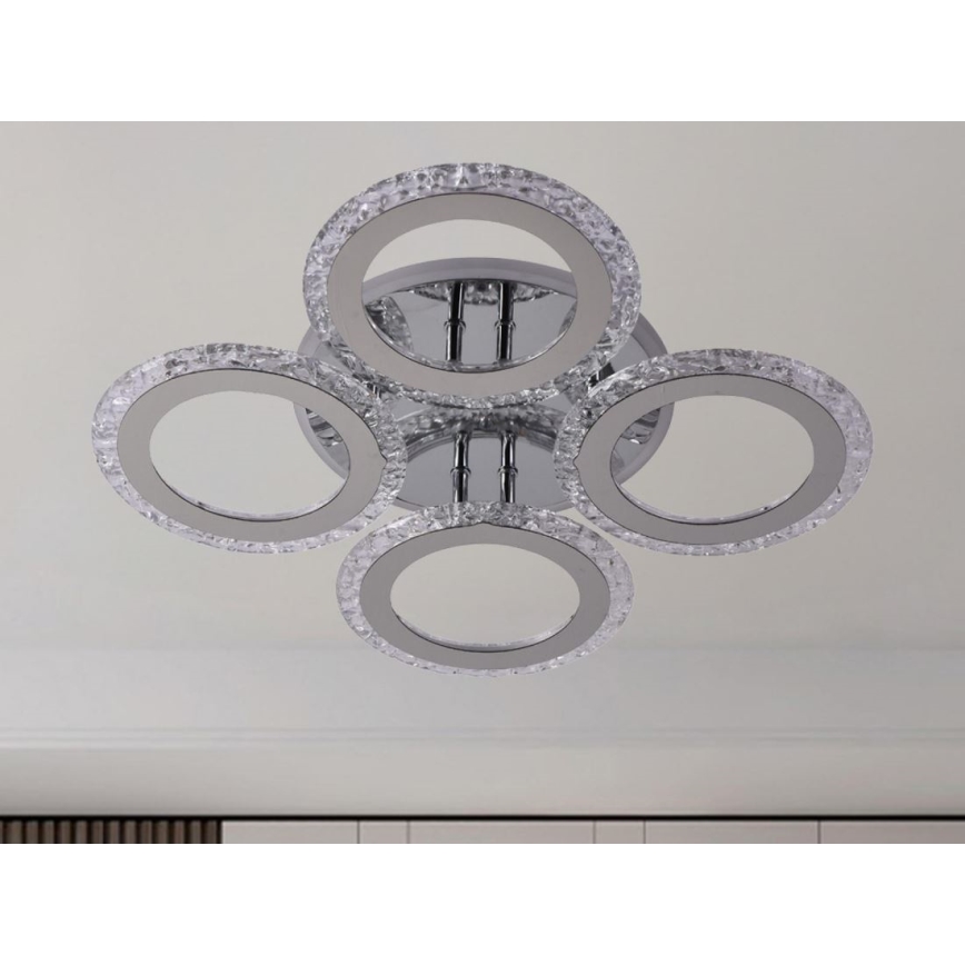 Светодиодная припотолочная люстра с регулированием яркости LED/55W/230V 3000-6500K + дистанционное управление