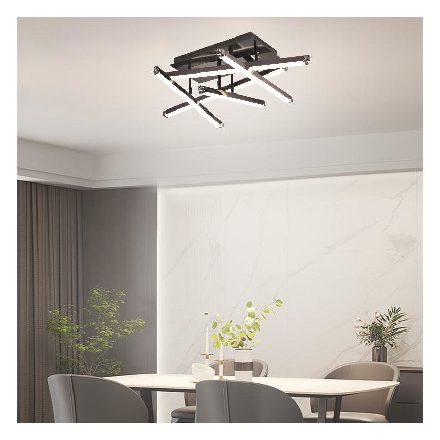 Светодиодная припотолочная люстра с регулированием яркости LED/60W/230V 3000-6500K + дистанционное управление