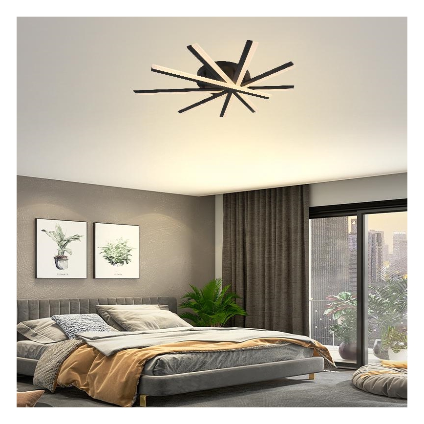 Светодиодная припотолочная люстра с регулированием яркости LED/75W/230V 3000-6500K + дистанционное управление