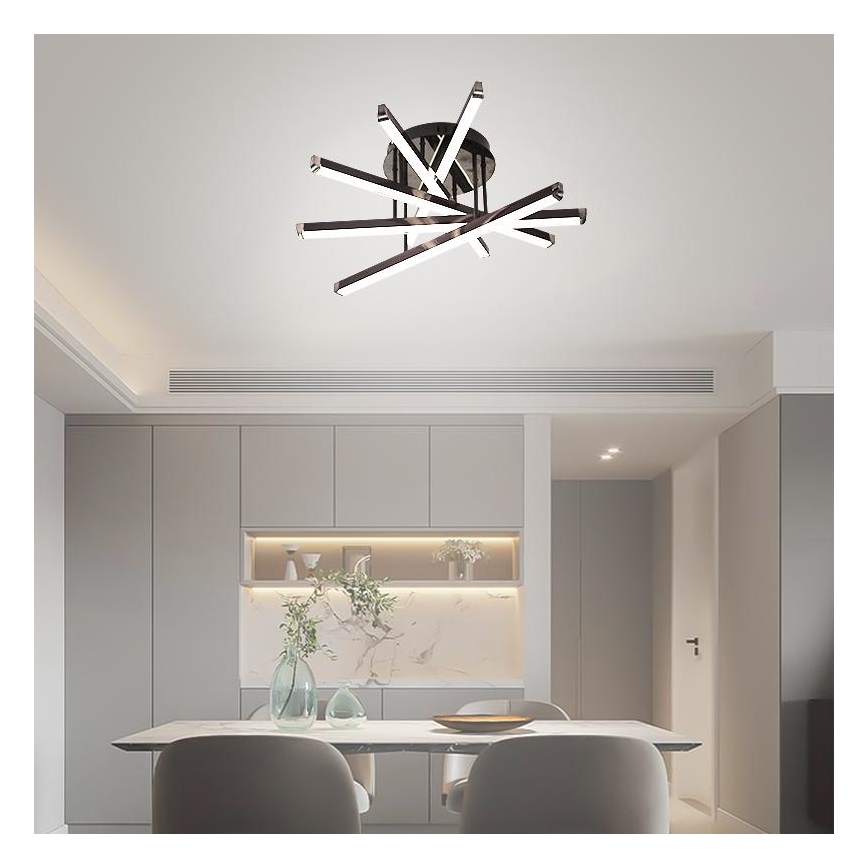 Светодиодная припотолочная люстра с регулированием яркости LED/75W/230V 3000-6500K + дистанционное управление